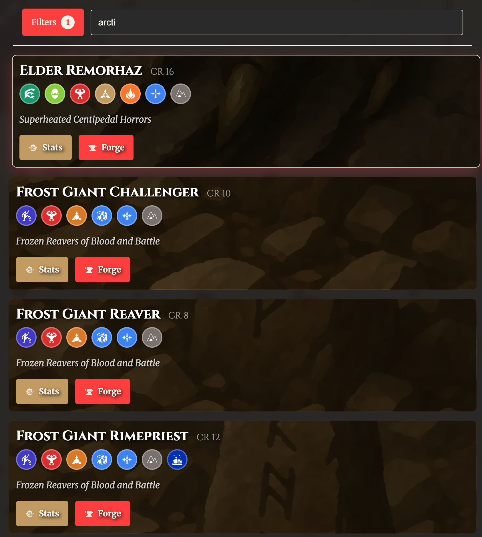 Environments in Search