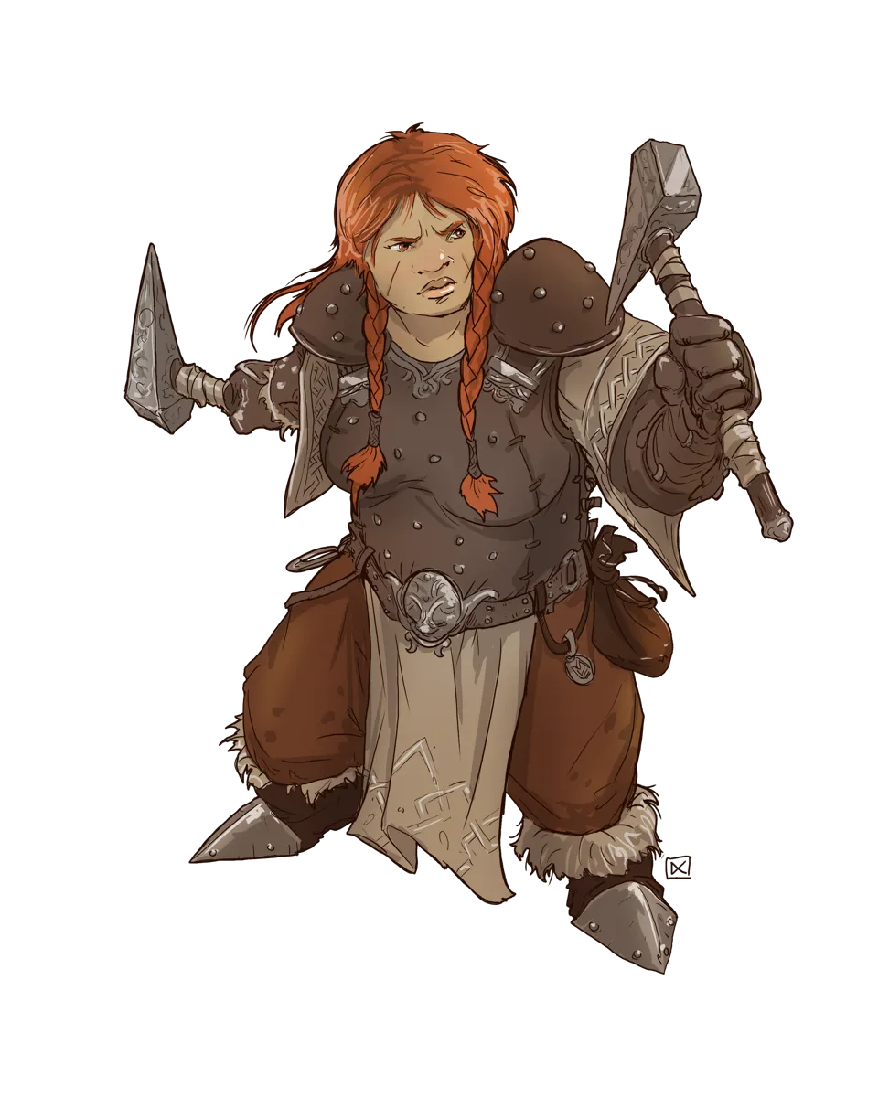 Halisera Drogo the Iron Fist - a unique villain created with Foe Foundry