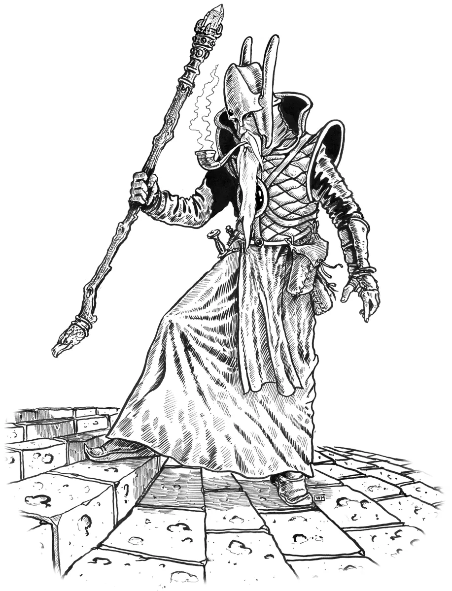 Mortal necromancer channeling forbidden magic to raise the dead